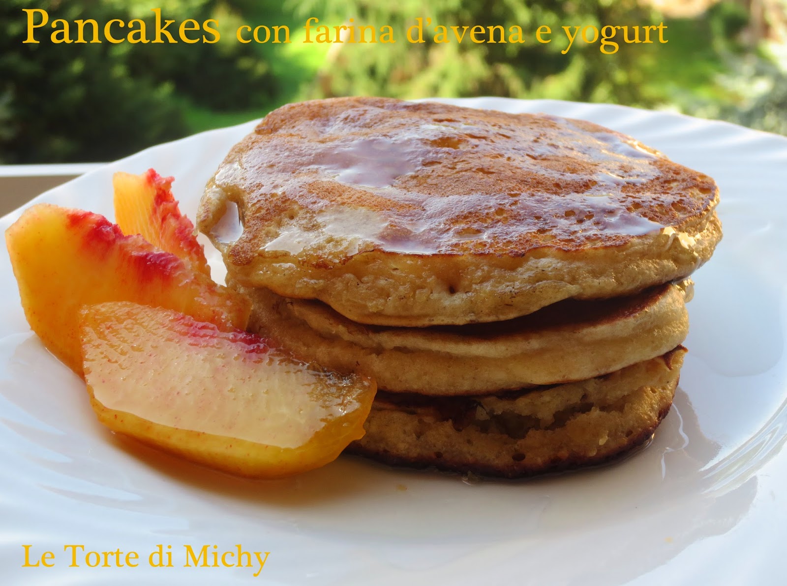 Pancakes con farina d’avena e yogurt
