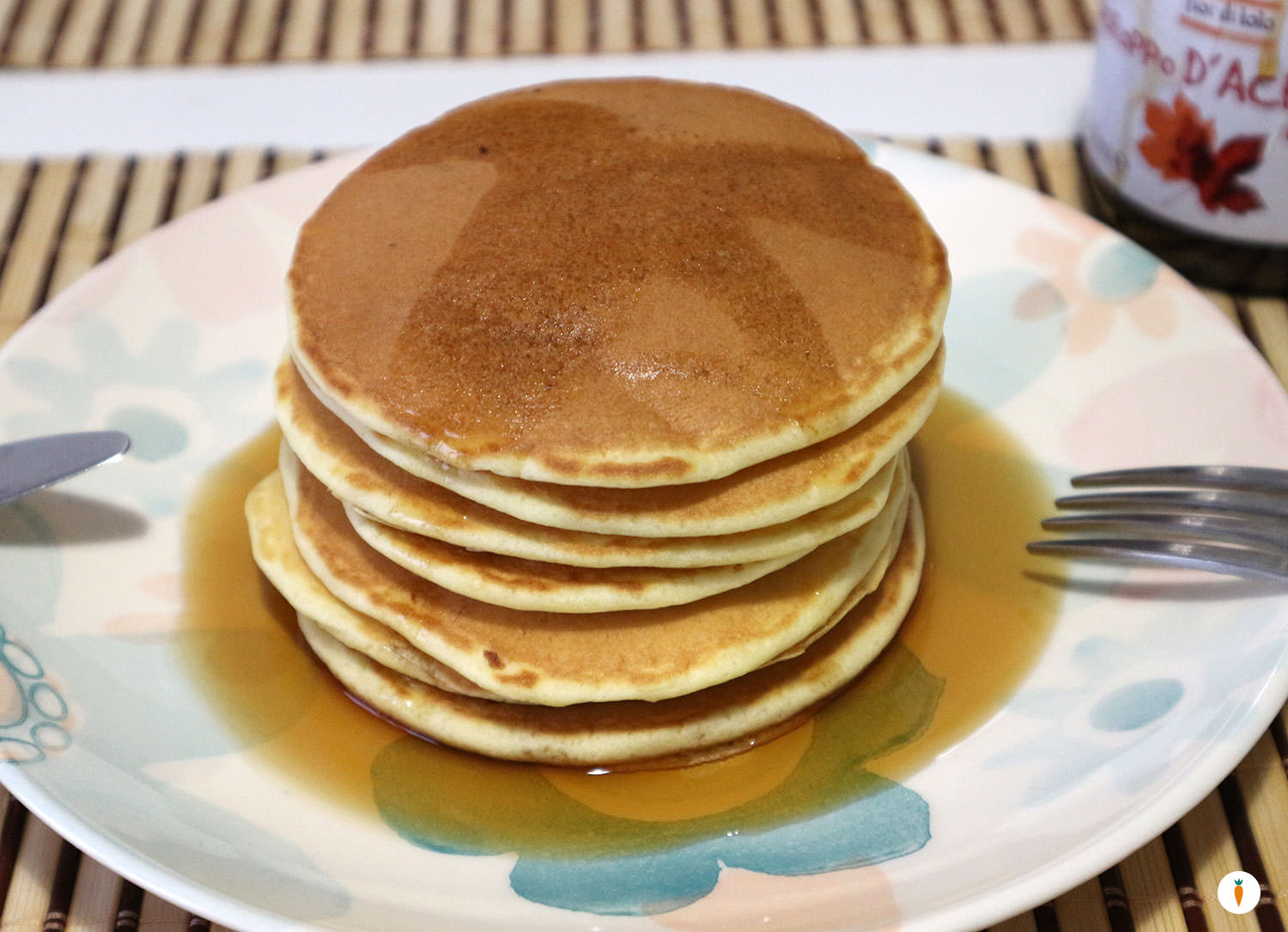 Pancakes con sciroppo d’acero