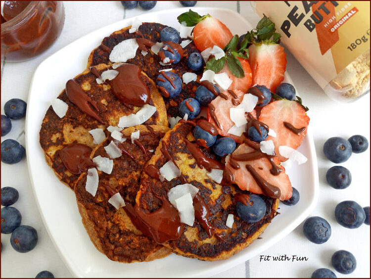 Pancakes di zucca proteici e senza glutine