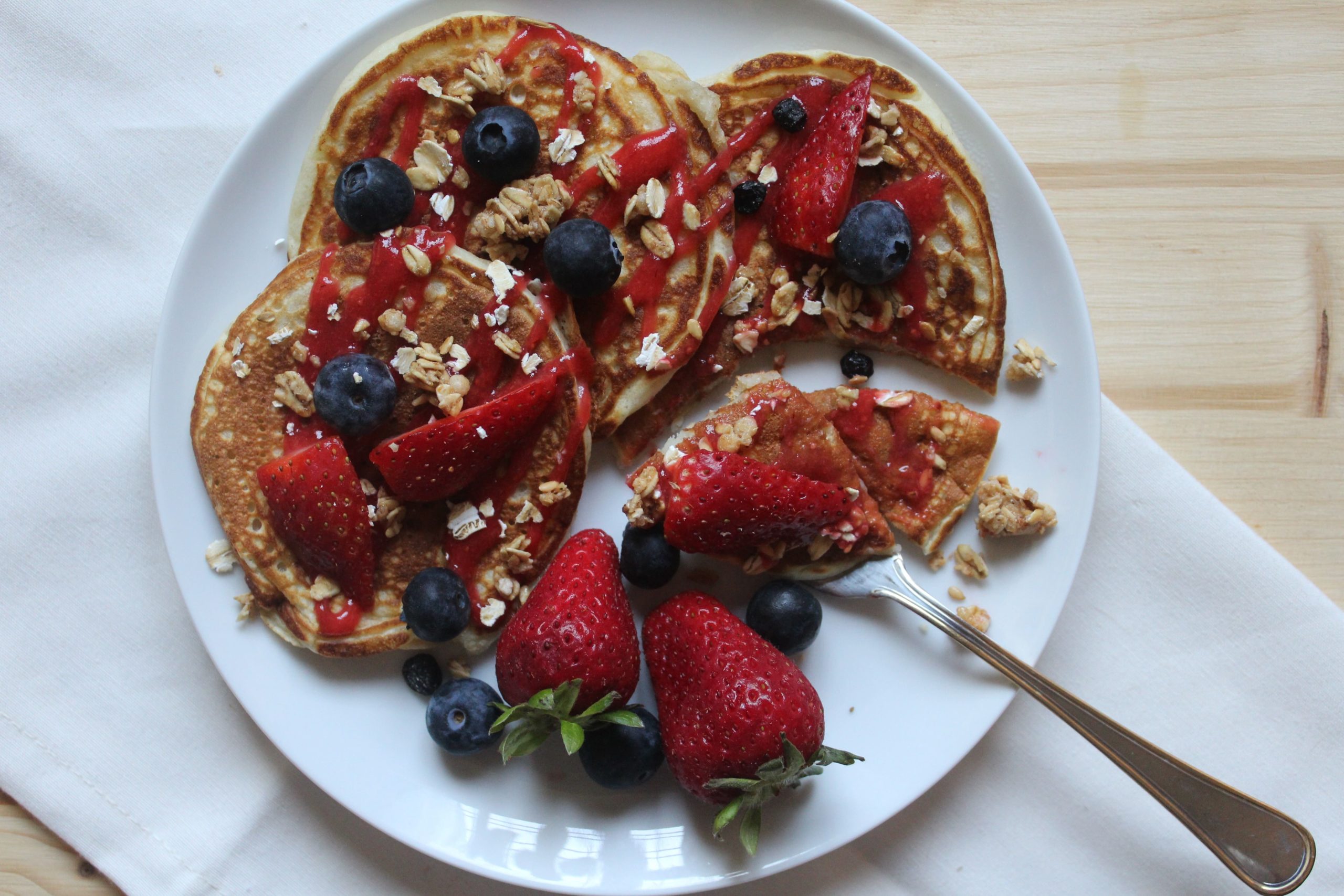 Pancakes soffici di soli albumi e yogurt