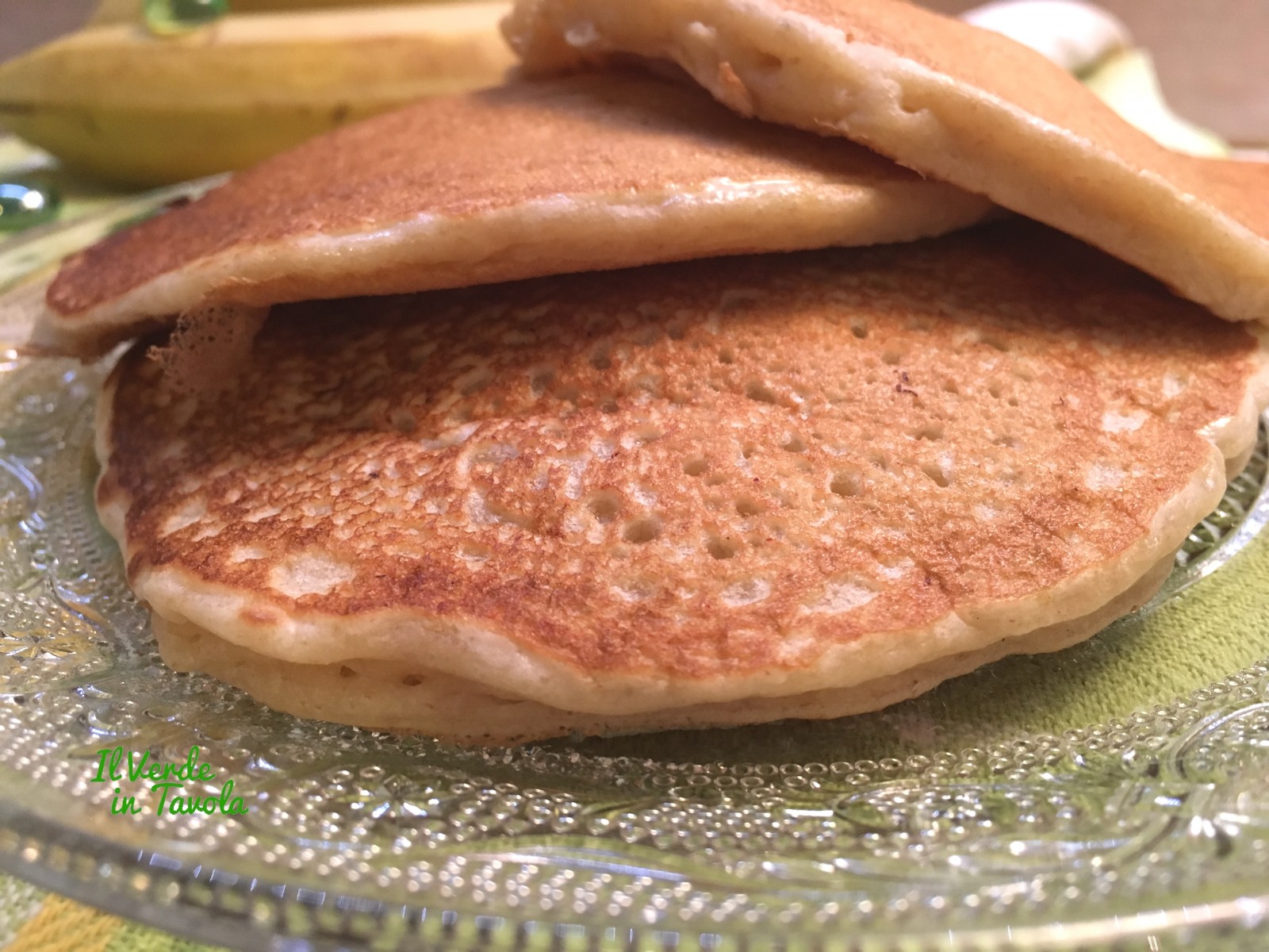 Pancakes vegani alla banana