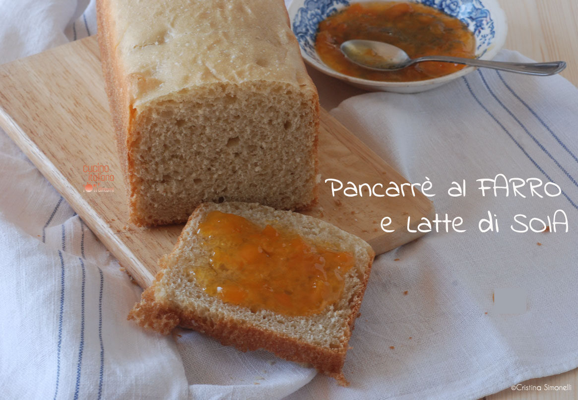 Pancarré di farro e latte di soia, ricetta vegana