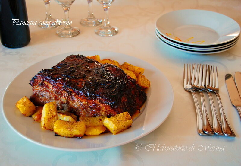PANCETTA AL FORNO CON PATATE