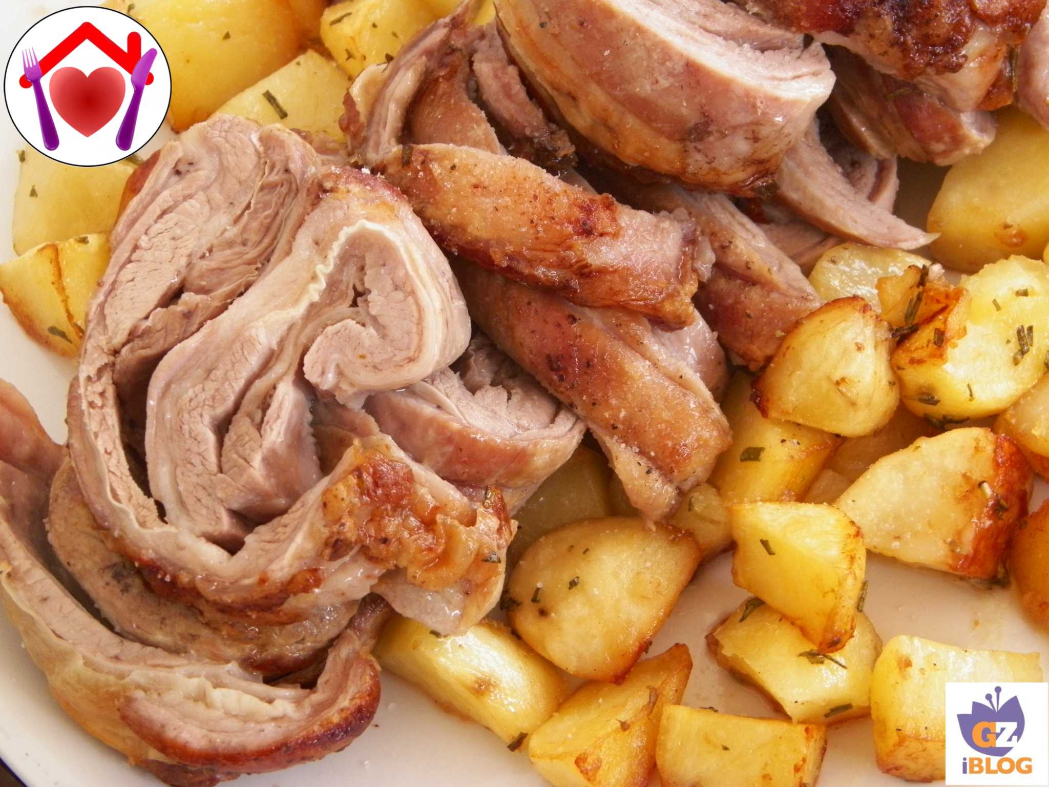Pancetta di agnello arrosto
