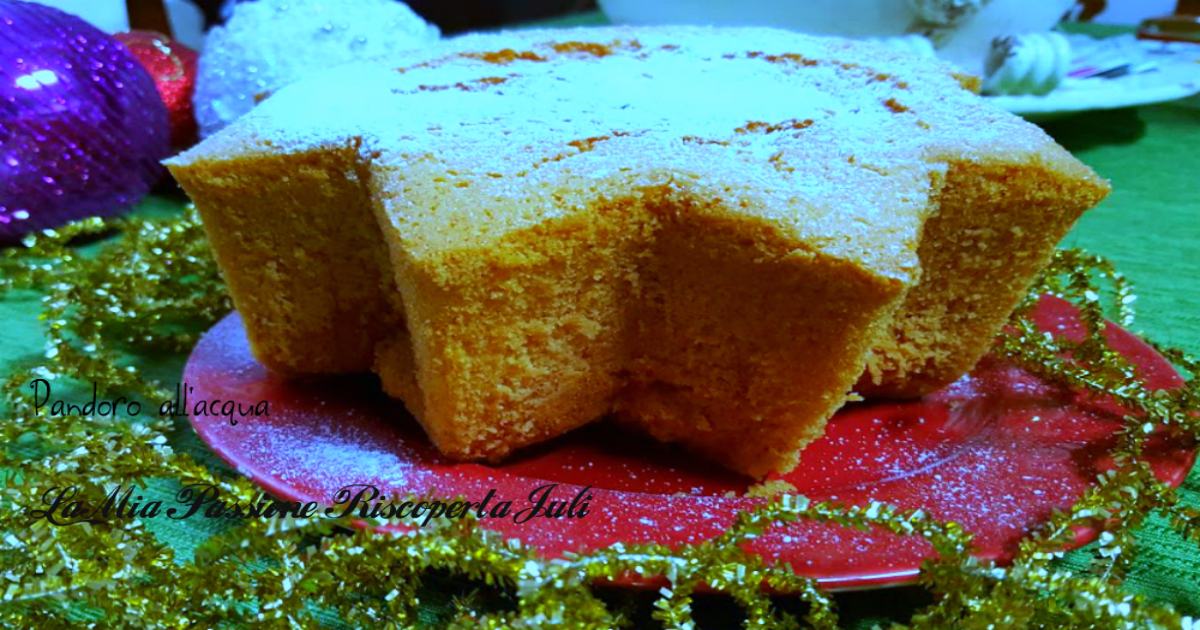 Pandoro all’acqua