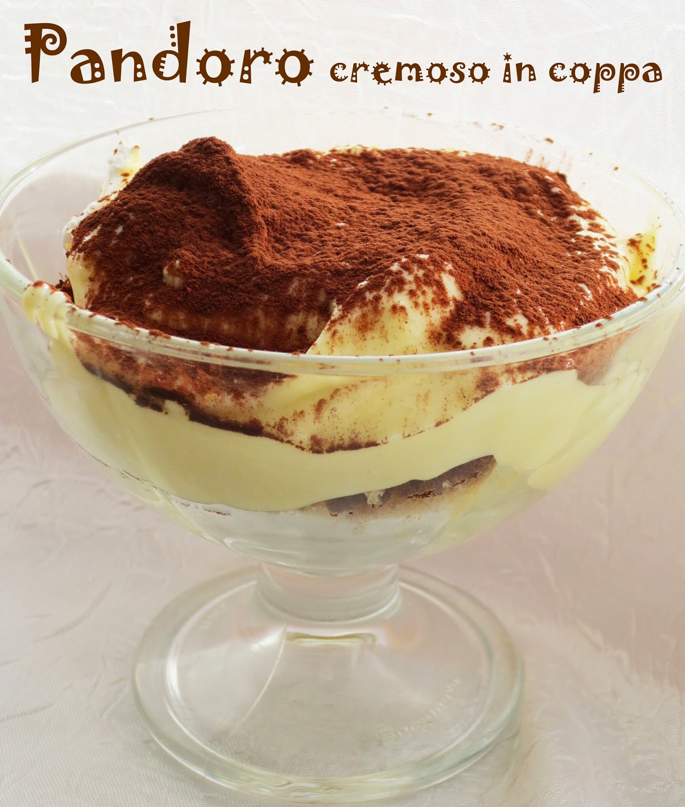 Pandoro cremoso in coppa