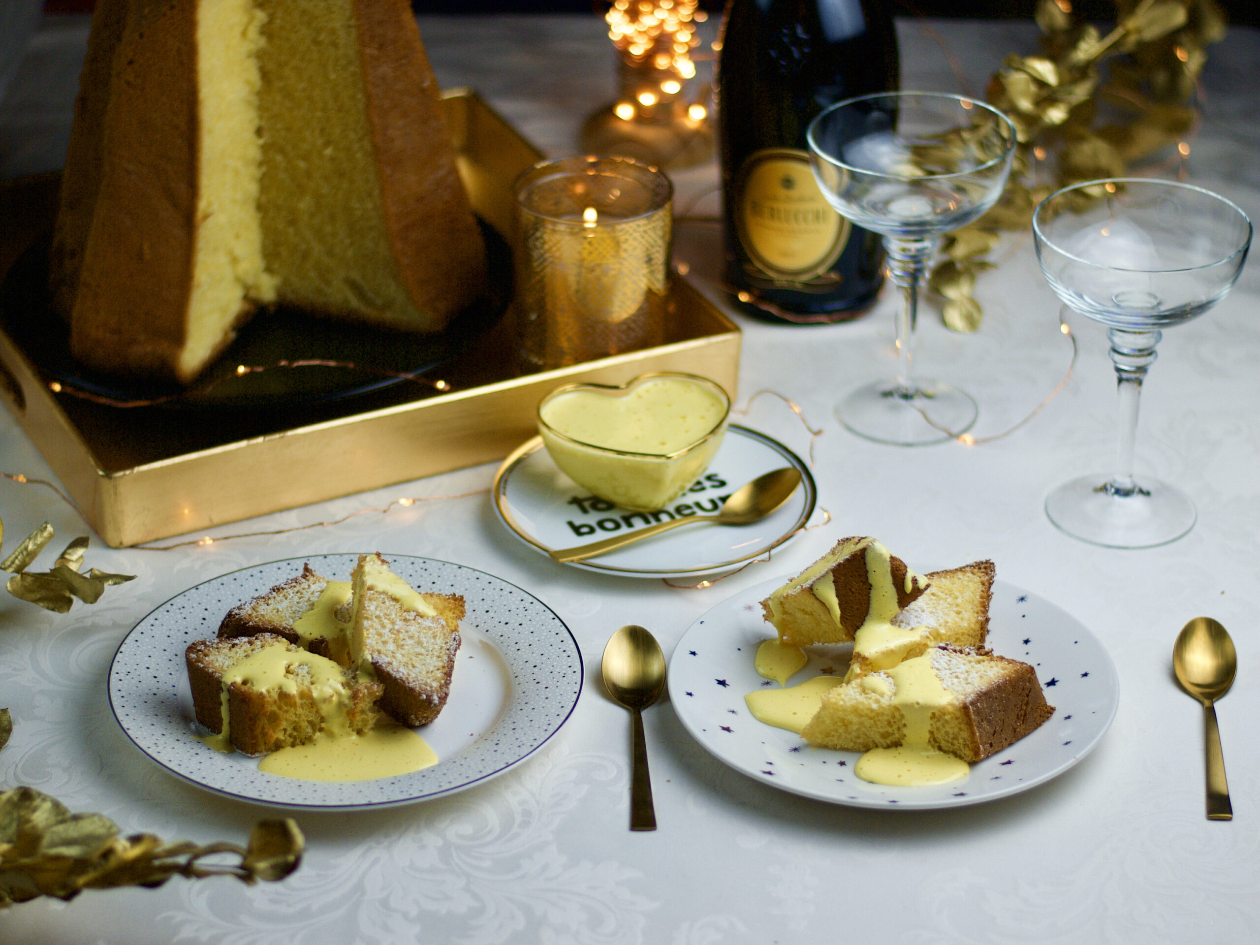 Pandoro croccante con zabaione, il dolce per il cenone