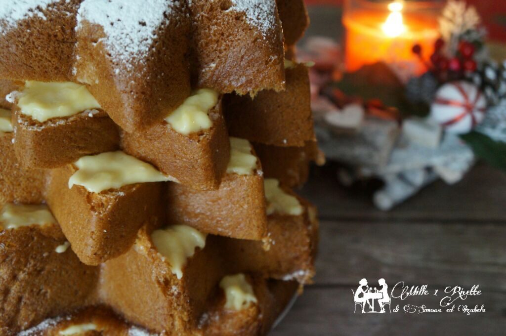 Pandoro farcito con crema al limone