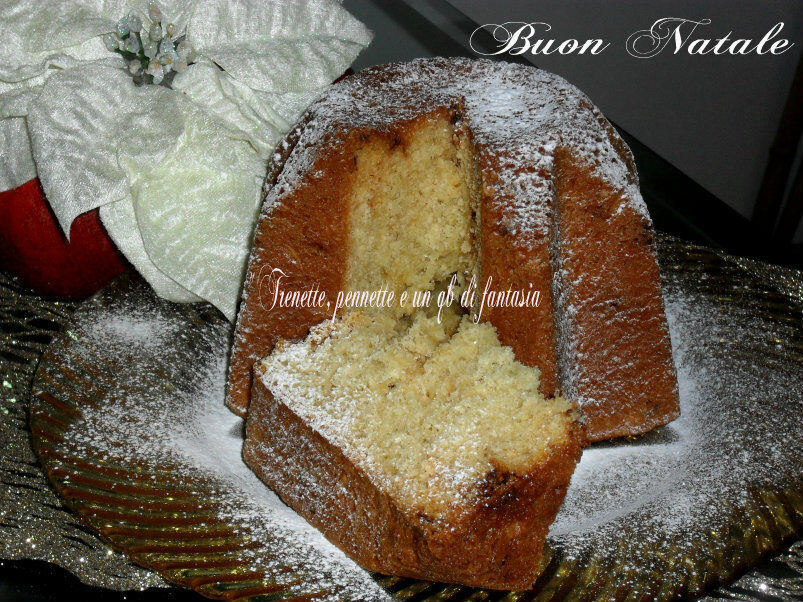 Pandoro fatto in casa al cioccolato all arancio