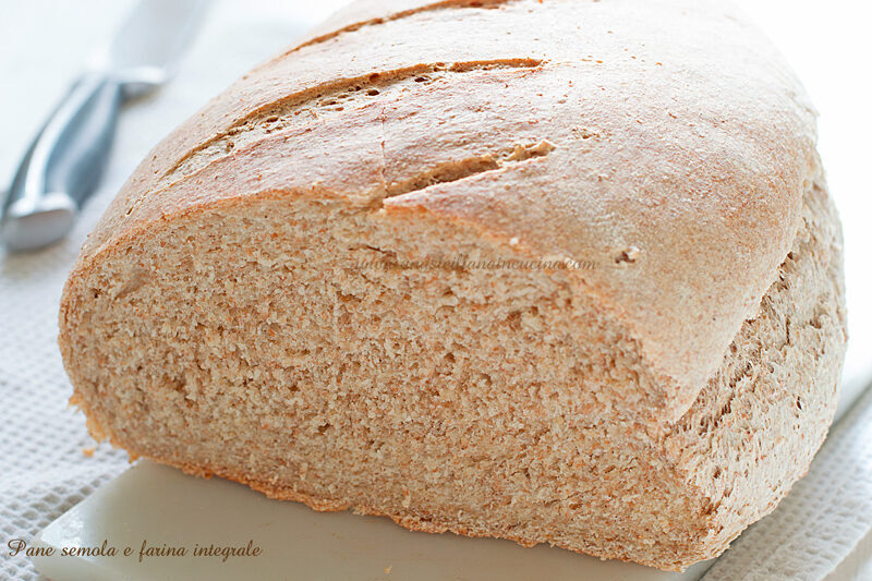 Pane casareccio semola e farina integrale