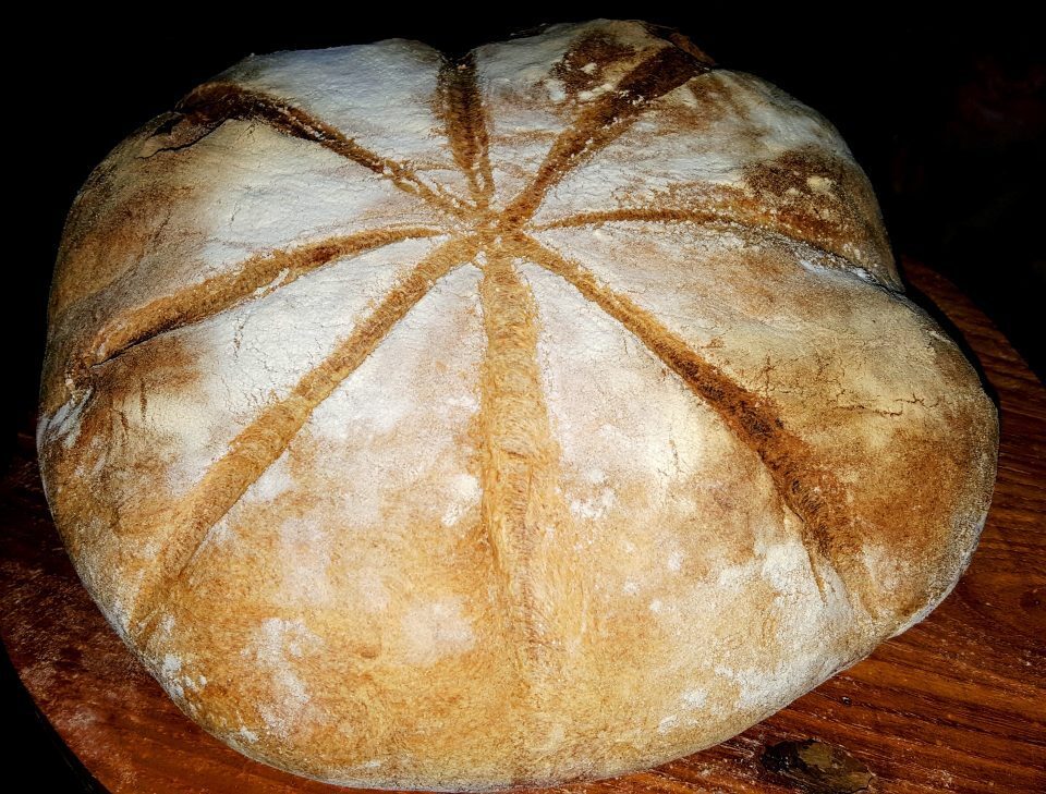 Pane casereccio alla zucca con lievito madre