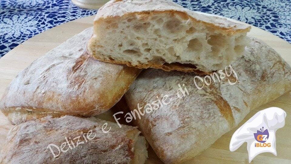 Pane ciabatta con lievitazione lenta