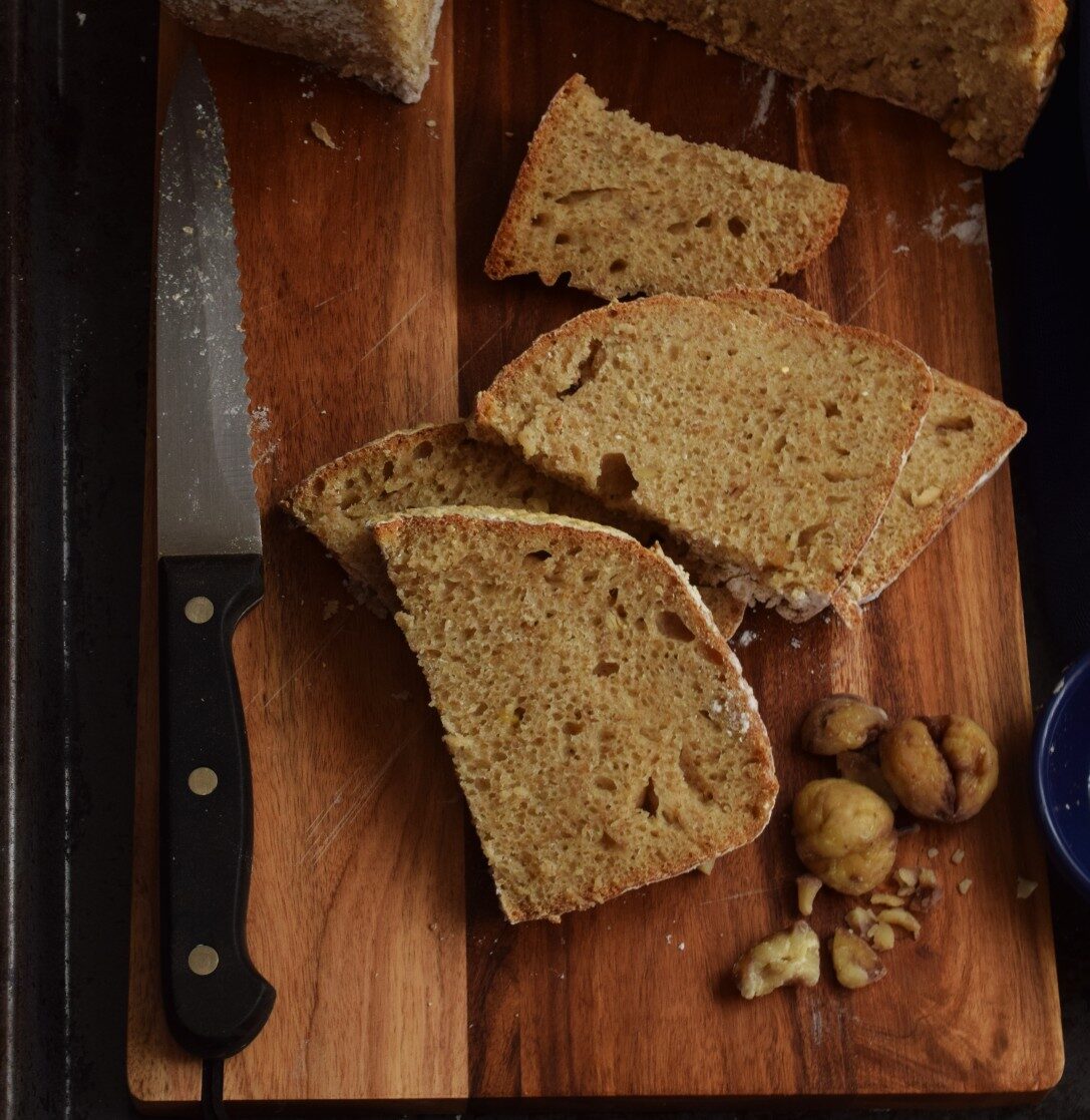 Pane con castagne e miele