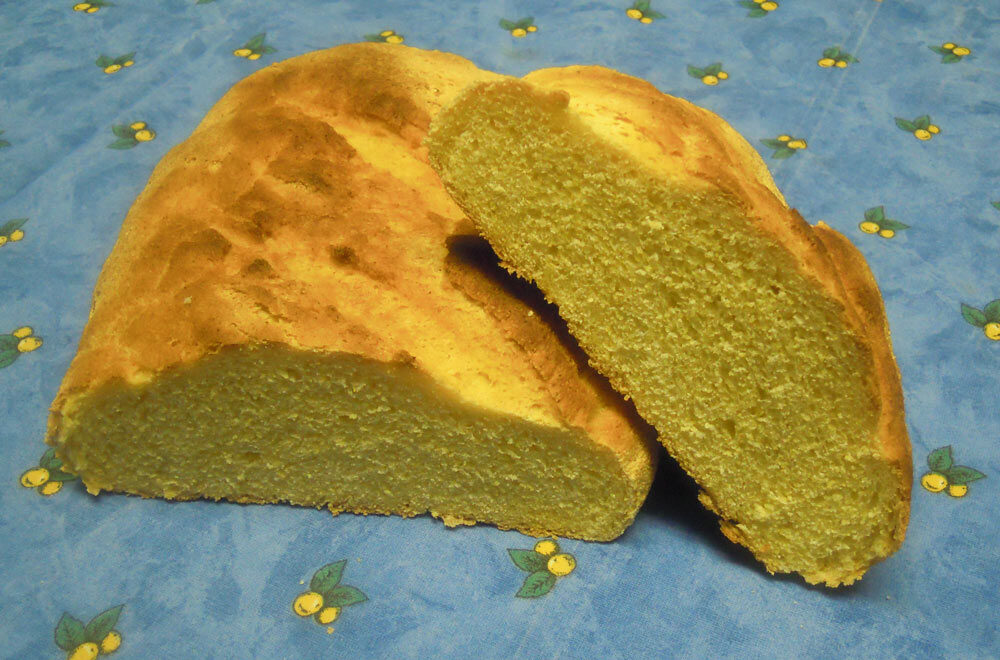 Pane con farina di mais e farina 0