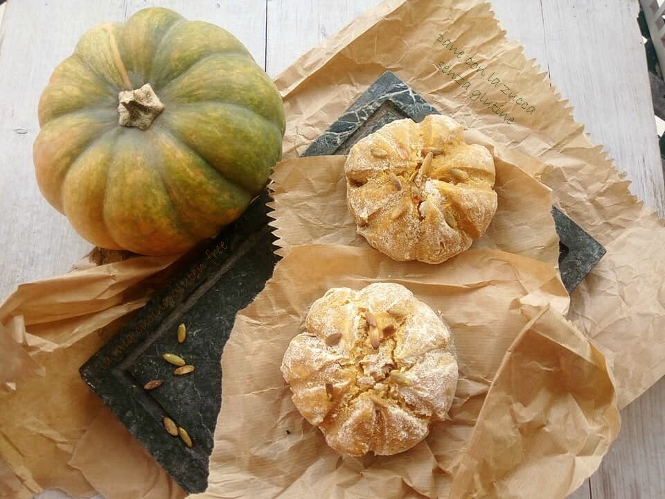 Pane con la zucca senza glutine