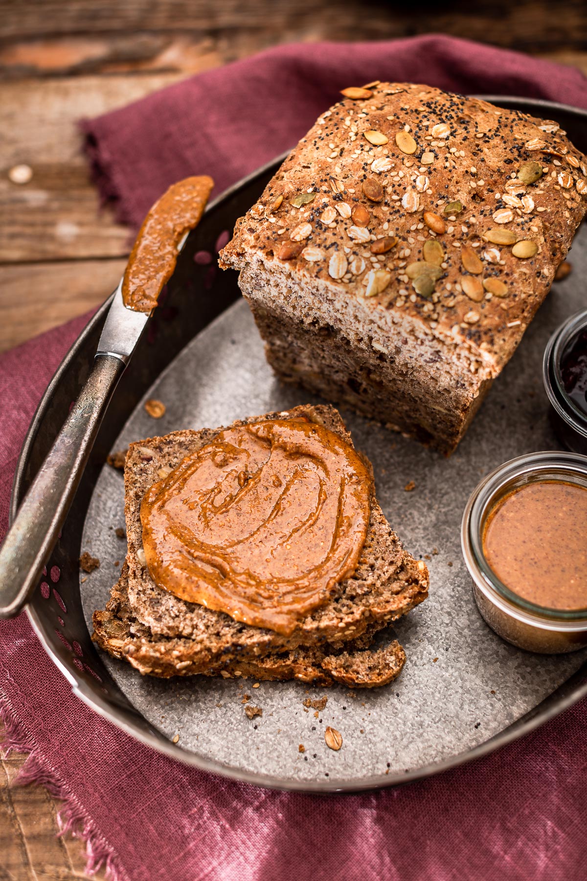 Pane integrale ai cereali e semi | healthy multigrain seed bread
