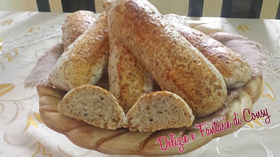 Pane integrale con semi di lino