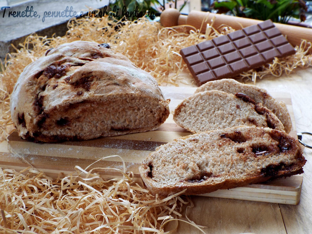 Pane morbido con cioccolato al latte