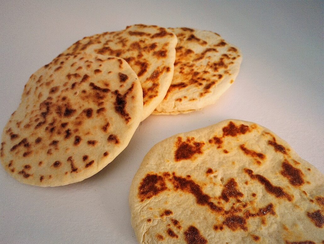 Pane naan senza lievito