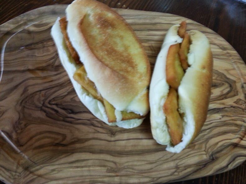 Pane panelle sale pepe e limone farina di ceci acqua