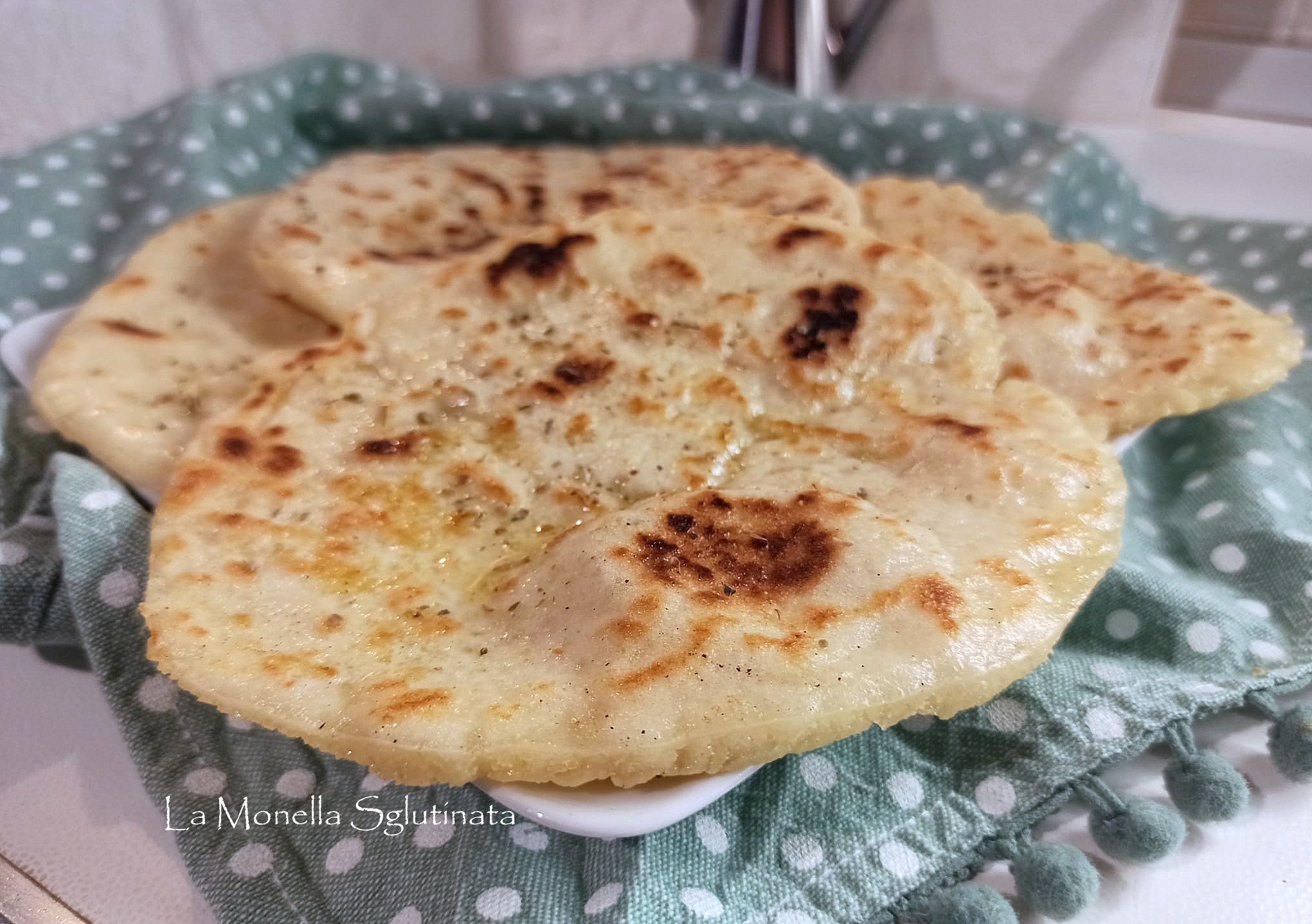Pane pita in padella senza glutine