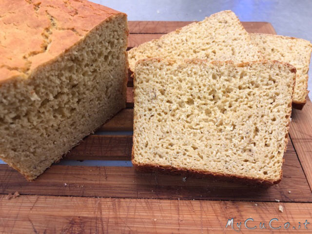 Pane proteico di sola farina di ceci impastato con il companion moulinex