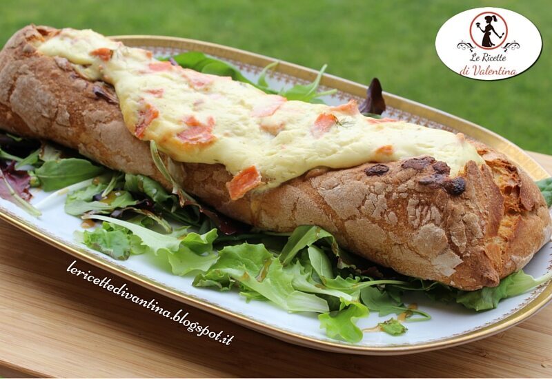 Pane ripieno al salmone