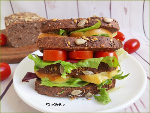 Pane senza impasto chetogenico low carb proteico