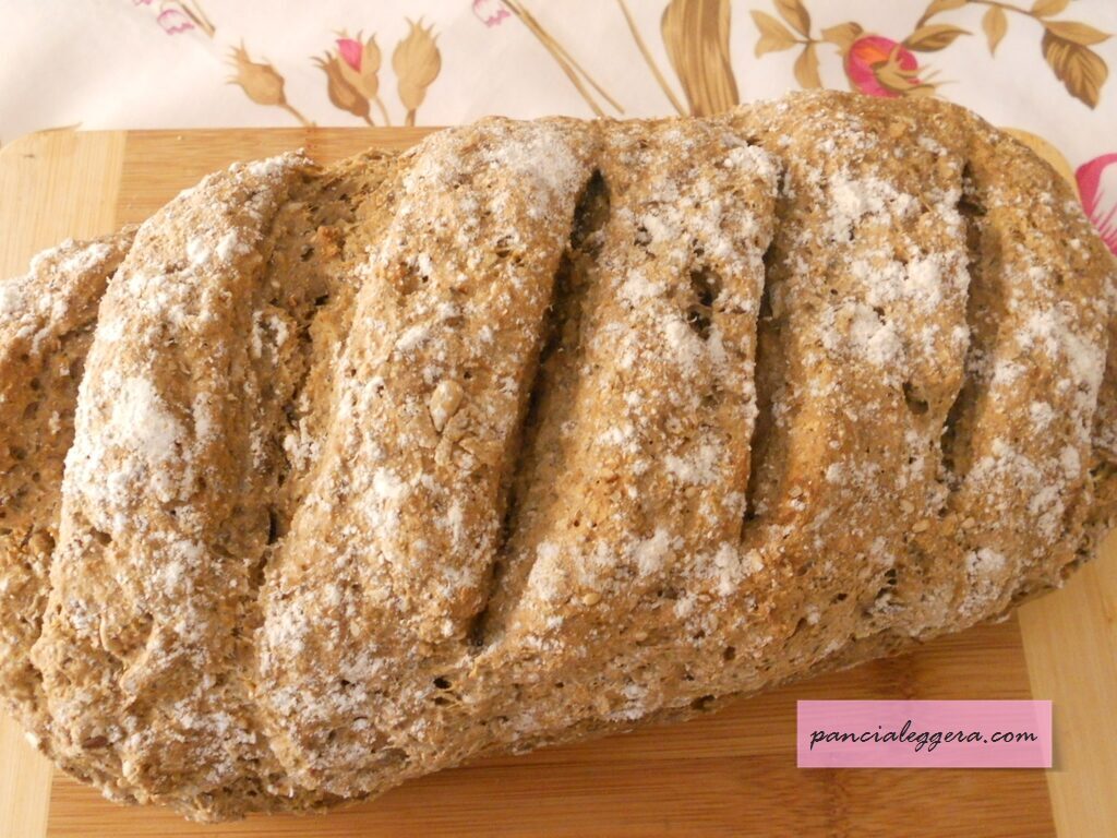 Pane veloce con kefir  e semi di lino