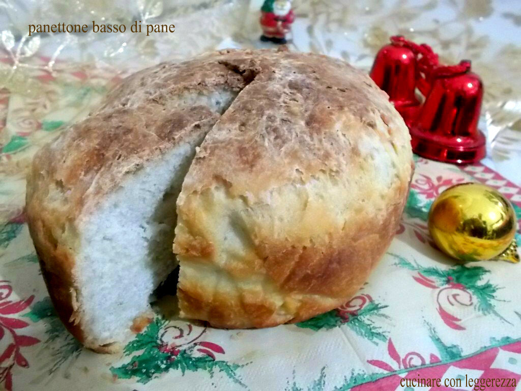 Panettone basso di pane – lievito madre