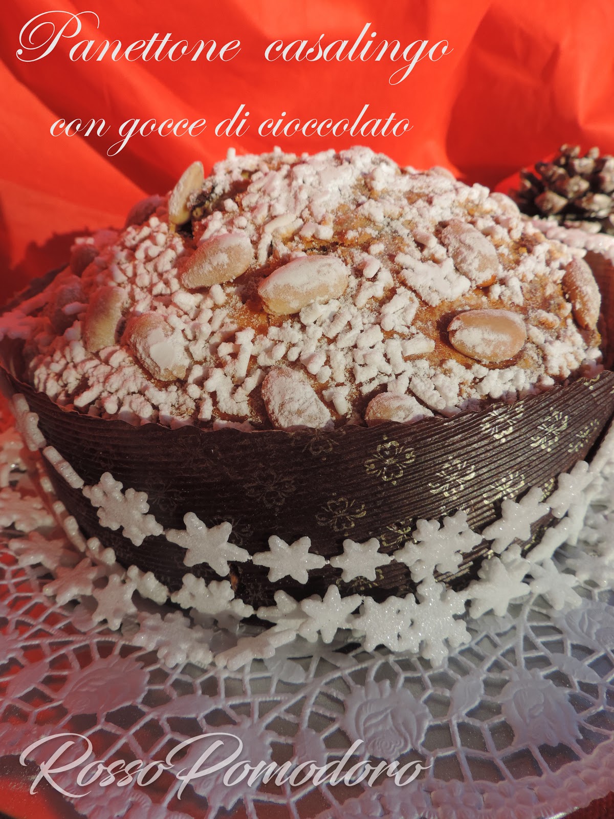Panettone casalingo con gocce di cioccolato