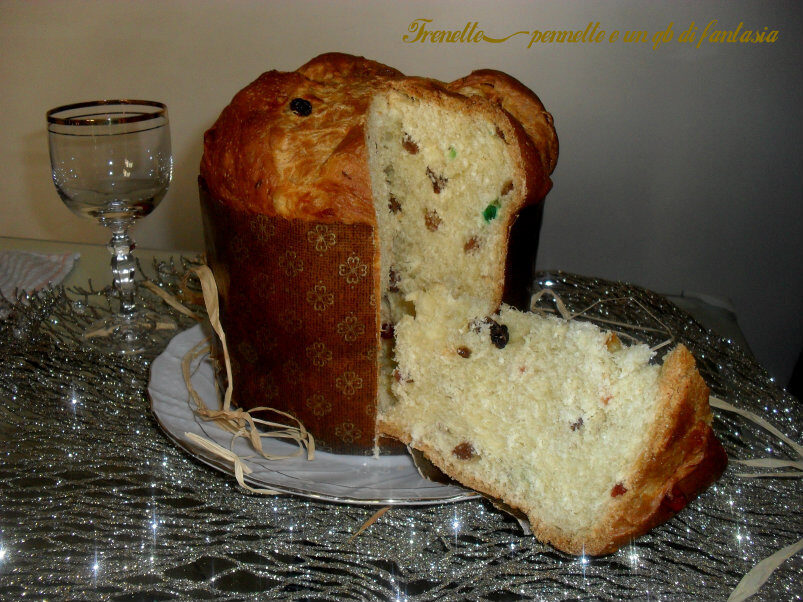 Panettone classico uvetta e canditi,fatto in casa
