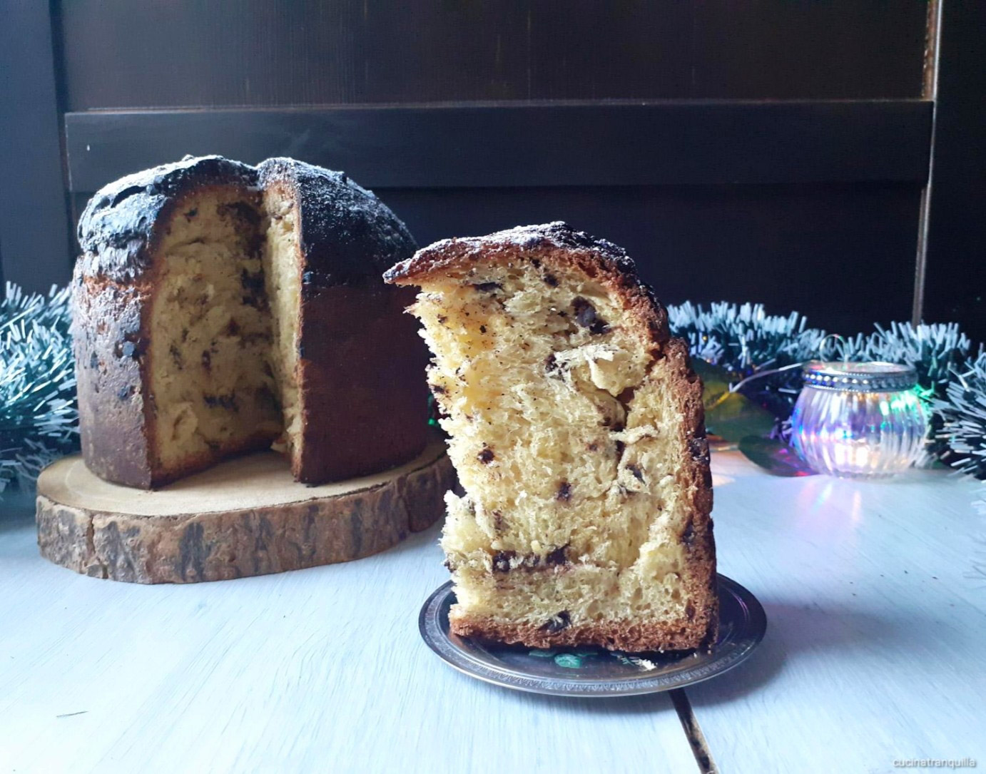 Panettone con cioccolato