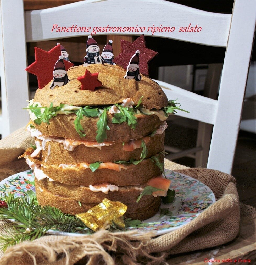 Panettone gastronomico salato ripieno