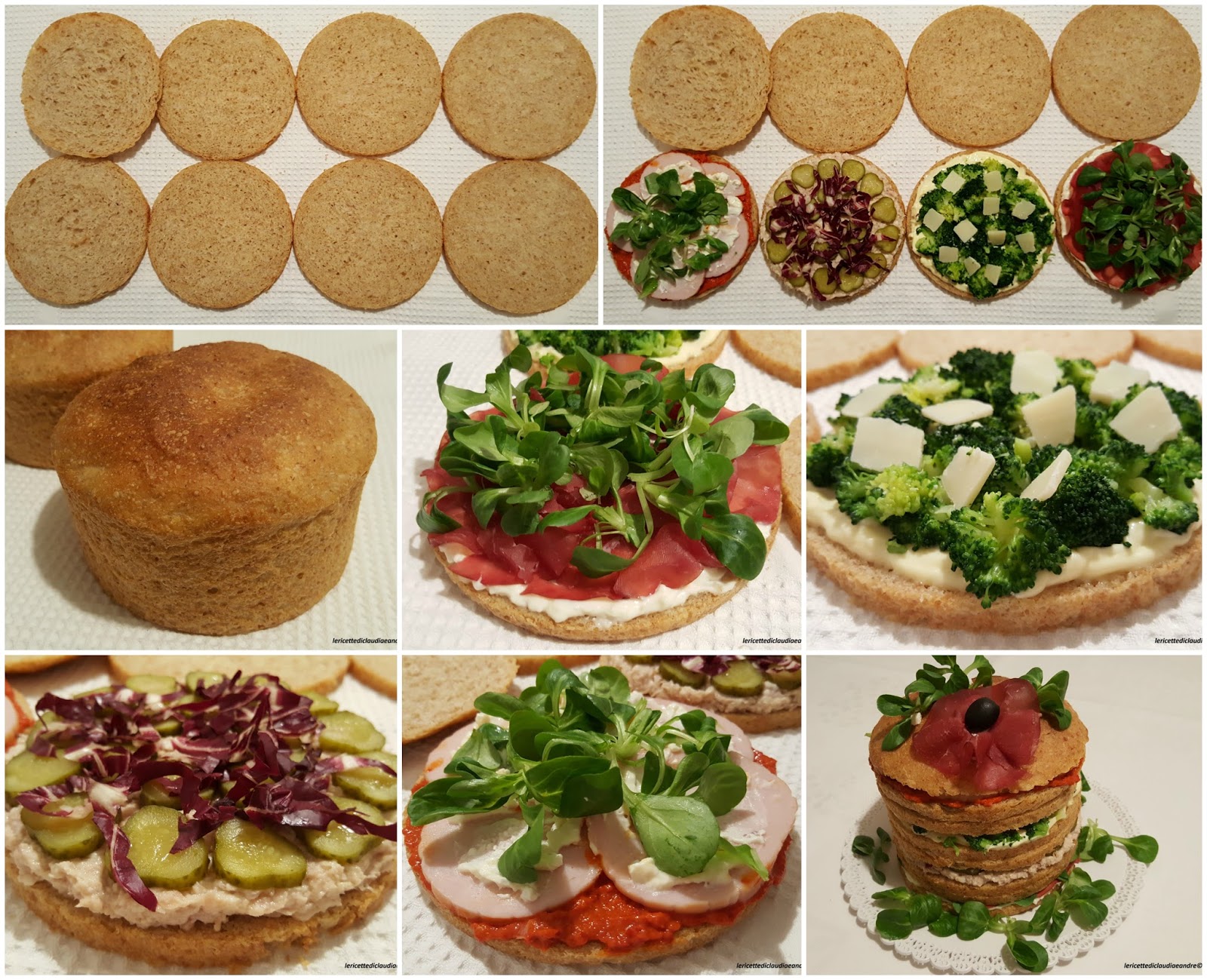 Panettone gastronomico semintegrale farcito con bresaola, tonno, valeriana, broccolo, radicchio, cetriolini, stracchino, arrosto di tacchino e salsa piccante