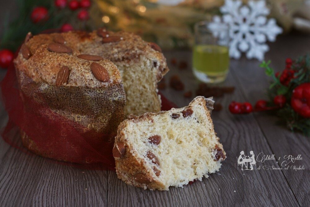 Panettone glassato, con uvetta sultanina al limoncello e solo 1 g di lievito
