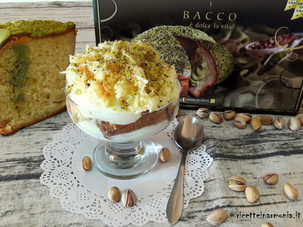 Panettone in coppa con crema delicata