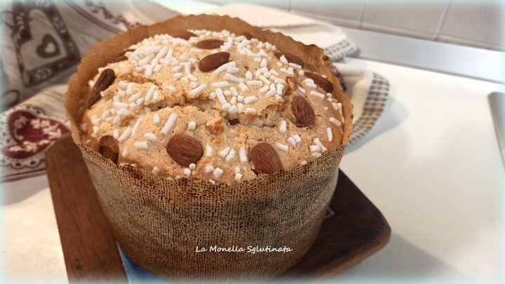 Panettone mandorlato con uvetta senza glutine