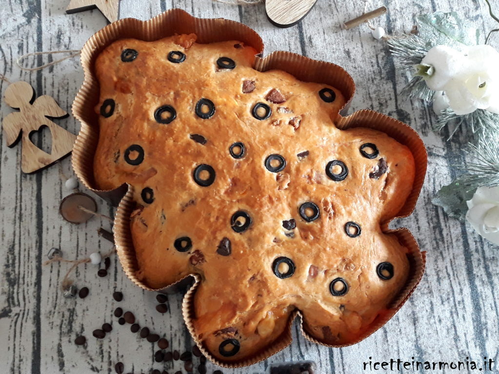 Panettone rustico albero di natale