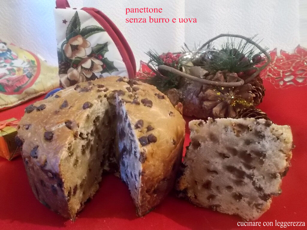 Panettone senza burro e uova – lievito madre