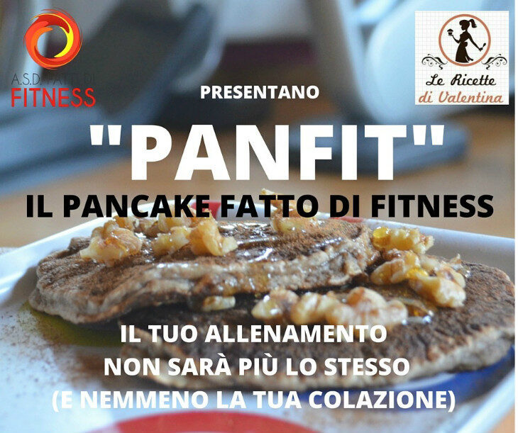 Panfit: pancakes banane e farina integrale con miele e noci: secondo appuntamento per la colazione in collaborazione con a.s.d. fatti di fitness