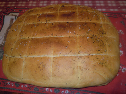 Panfocaccia di farina di farro