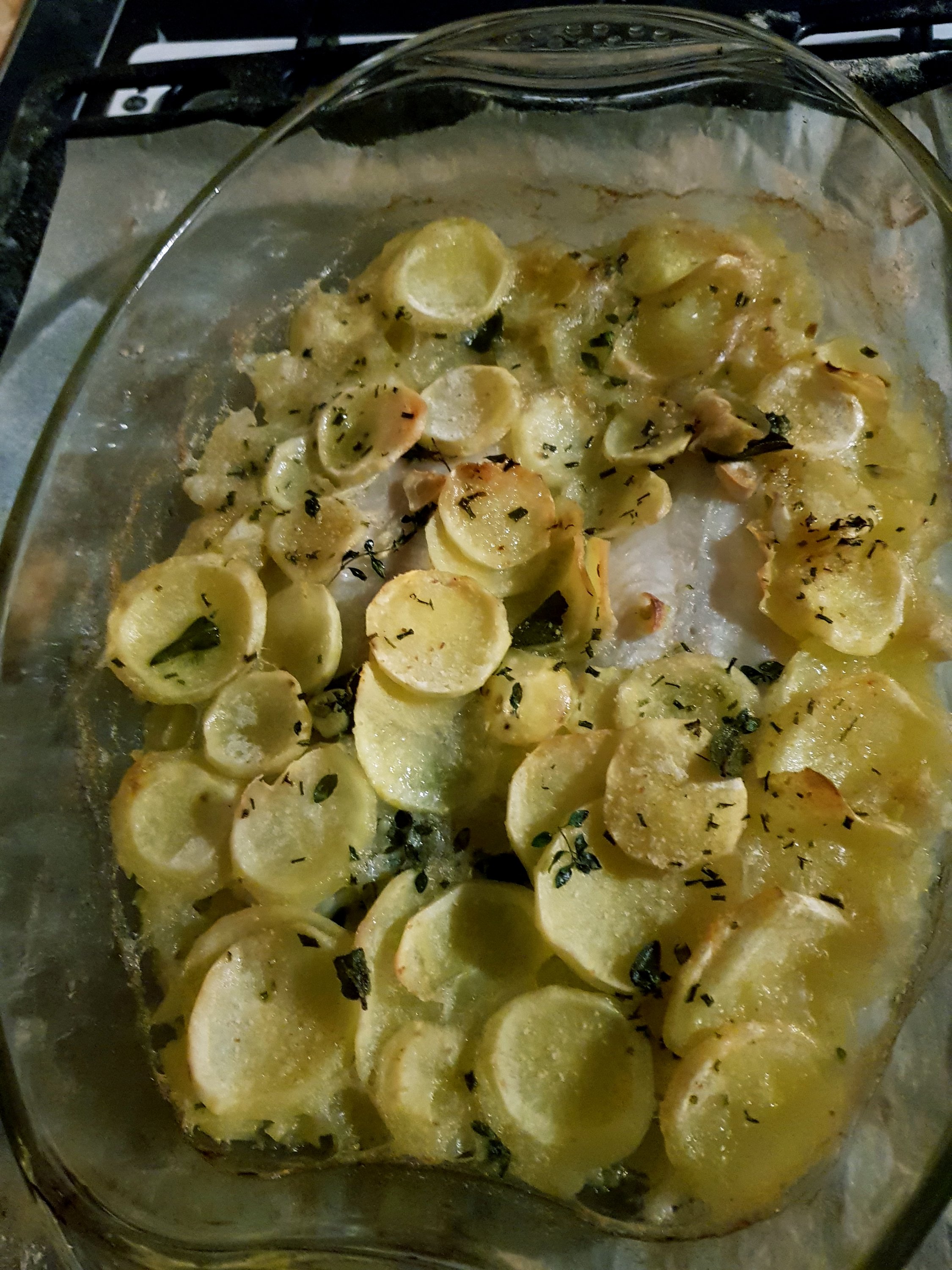 Pangasio in crosta di patate