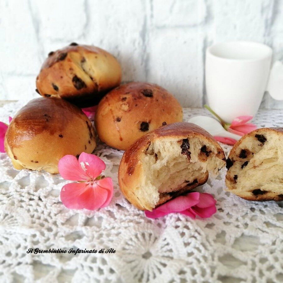 Pangoccioli con lievito madre senza burro