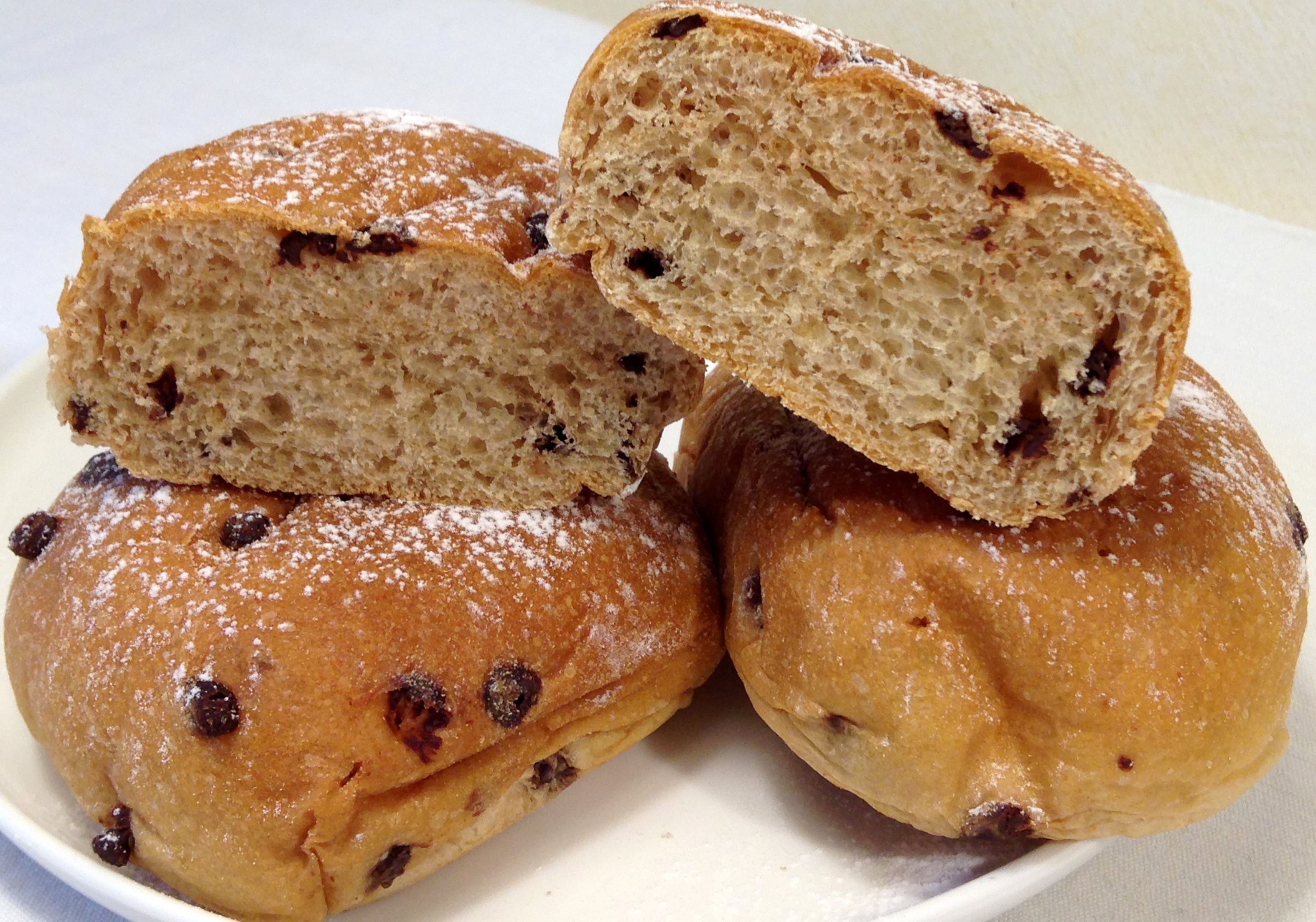 Panini al latte con gocce di cioccolato