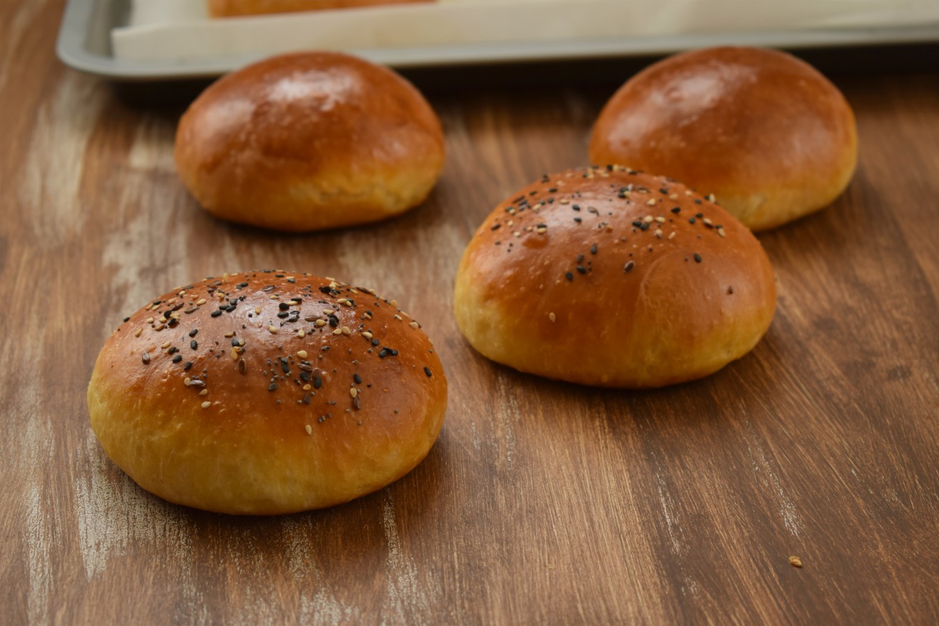 Panini al latte (hokkaido burger buns)