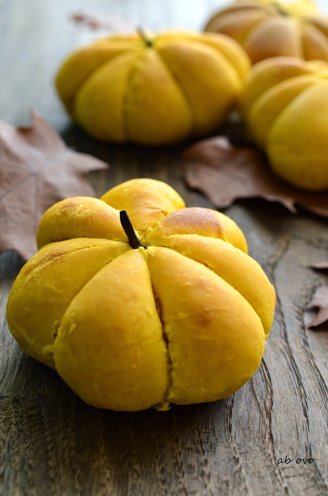 Panini alla zucca (a forma di zucca)
