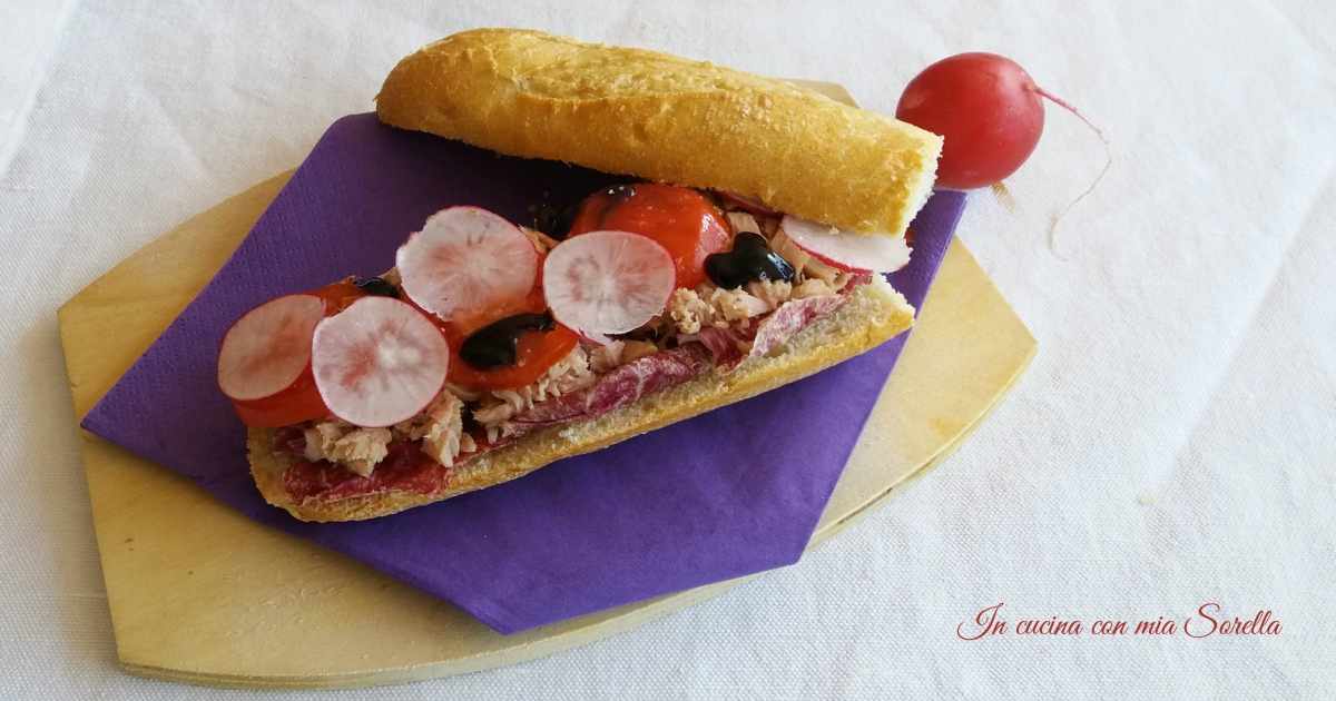 Panini da spiaggia al tonno e ravanelli