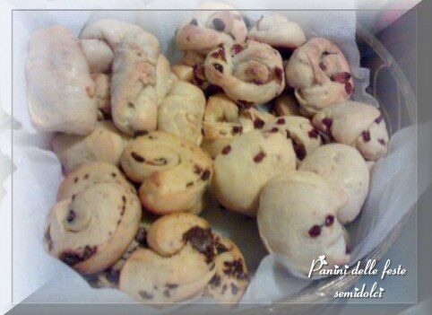 Panini delle feste semidolci