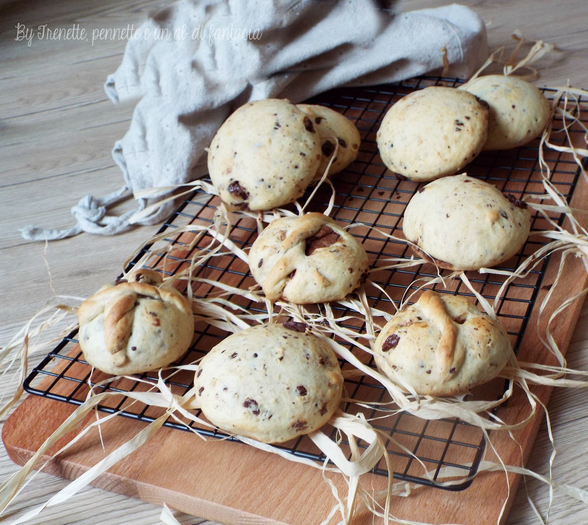 Panini di frolla allo yogurt con nutella